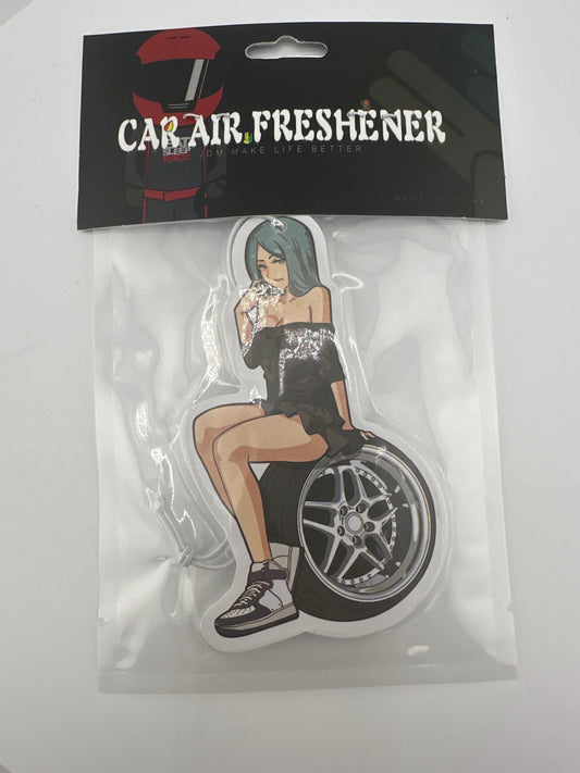 AF21 Pretty girl sitting on a rim Air Freshener