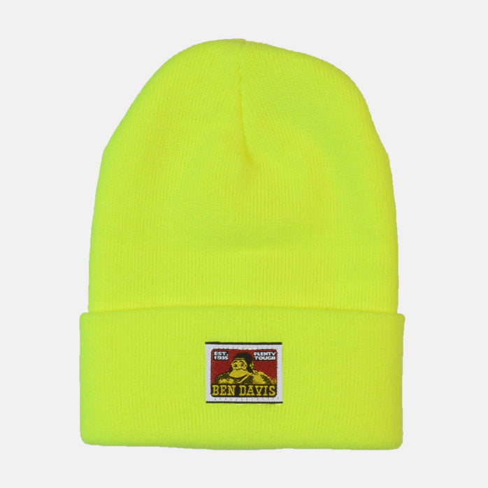 Bd Beanie Safety Yellow - Chicano Spot