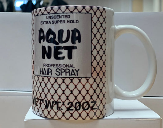 Aqua Net White Hold Coffee Mug - Chicano Spot