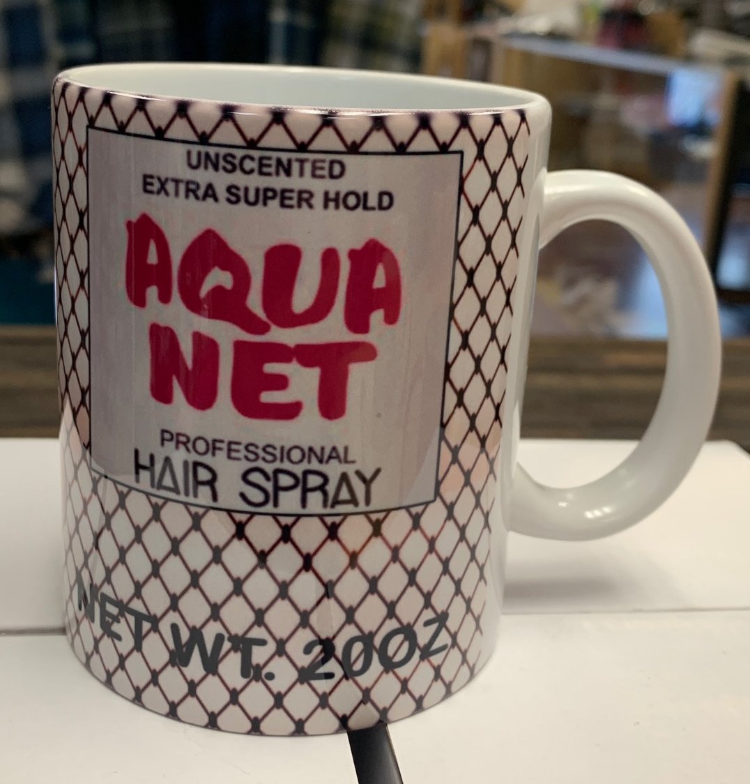 Aqua Net Pink Hold Coffee Mug - Chicano Spot