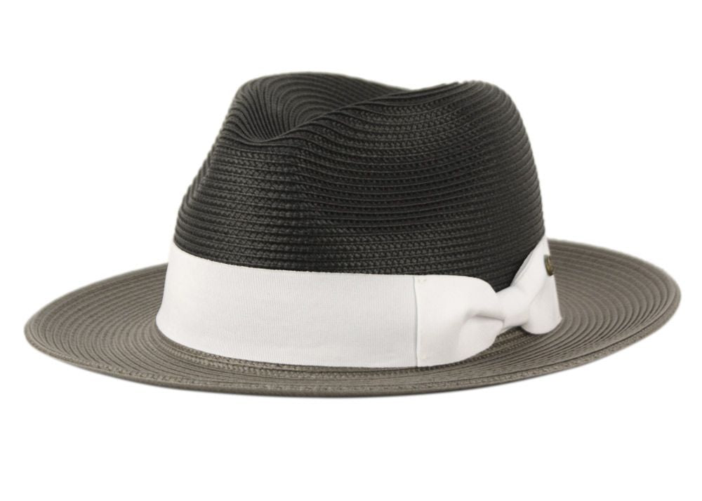 Epoch Poly Braid Two Tone Fedora Hat