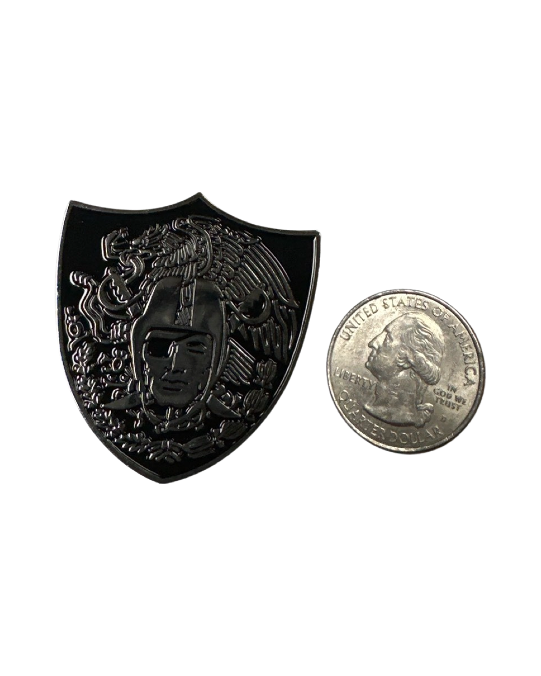 Raiders Shield Mexico Pin - Chicano Spot