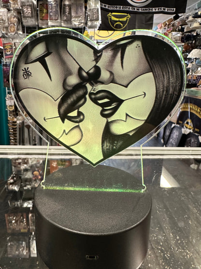 3D Lamp Clowns In Love - Chicano Spot