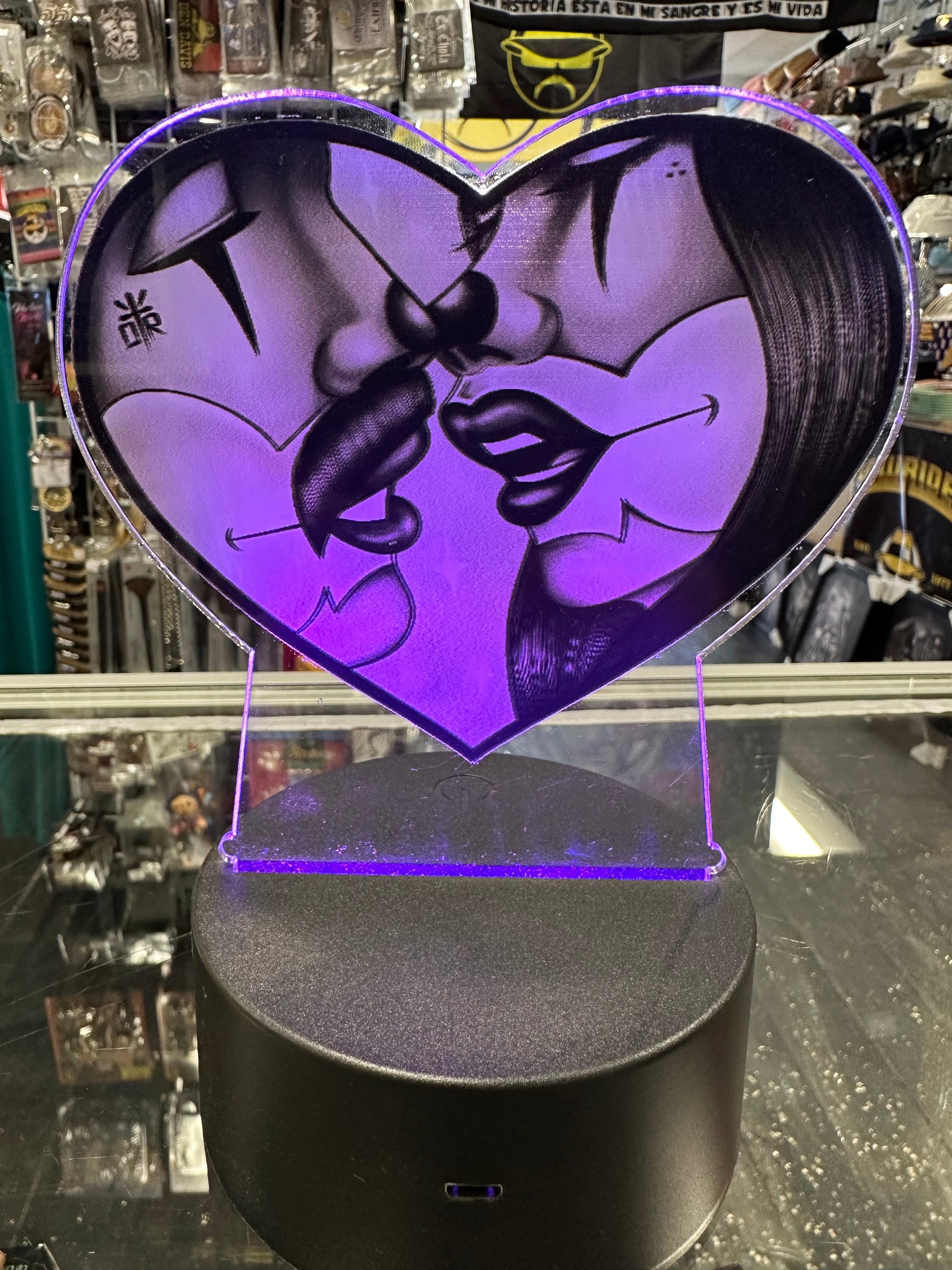 3D Lamp Clowns In Love - Chicano Spot