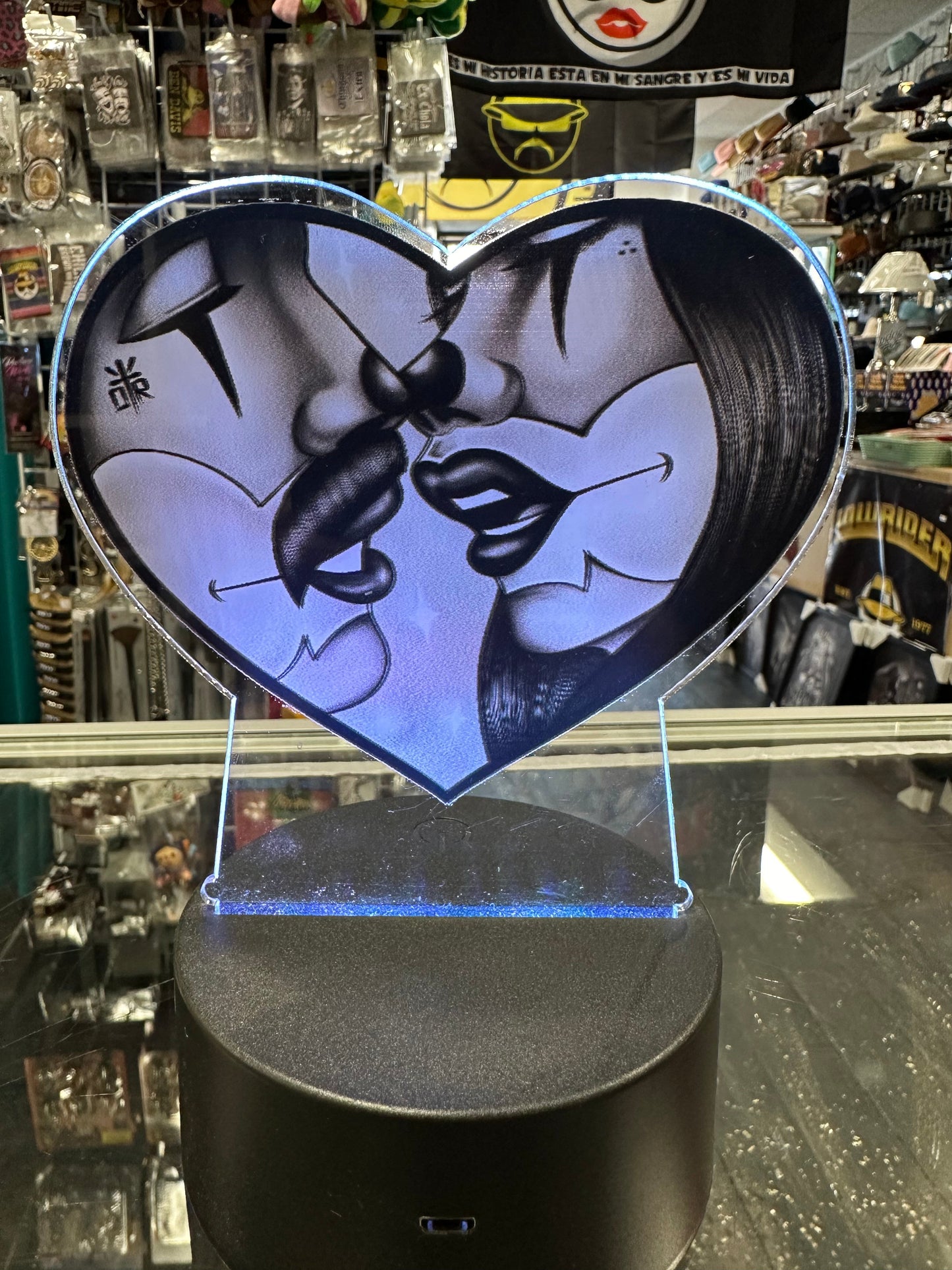 3D Lamp Clowns In Love - Chicano Spot