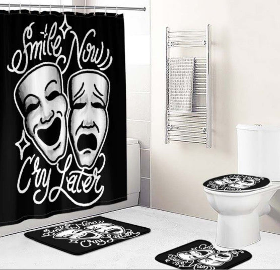 Smile Now Cry Later 4 Piece Bath Set - Chicano Spot