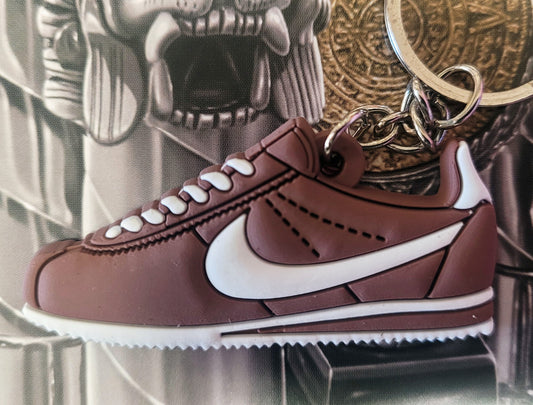 Cortez pvc Keychains Brown - Chicano Spot