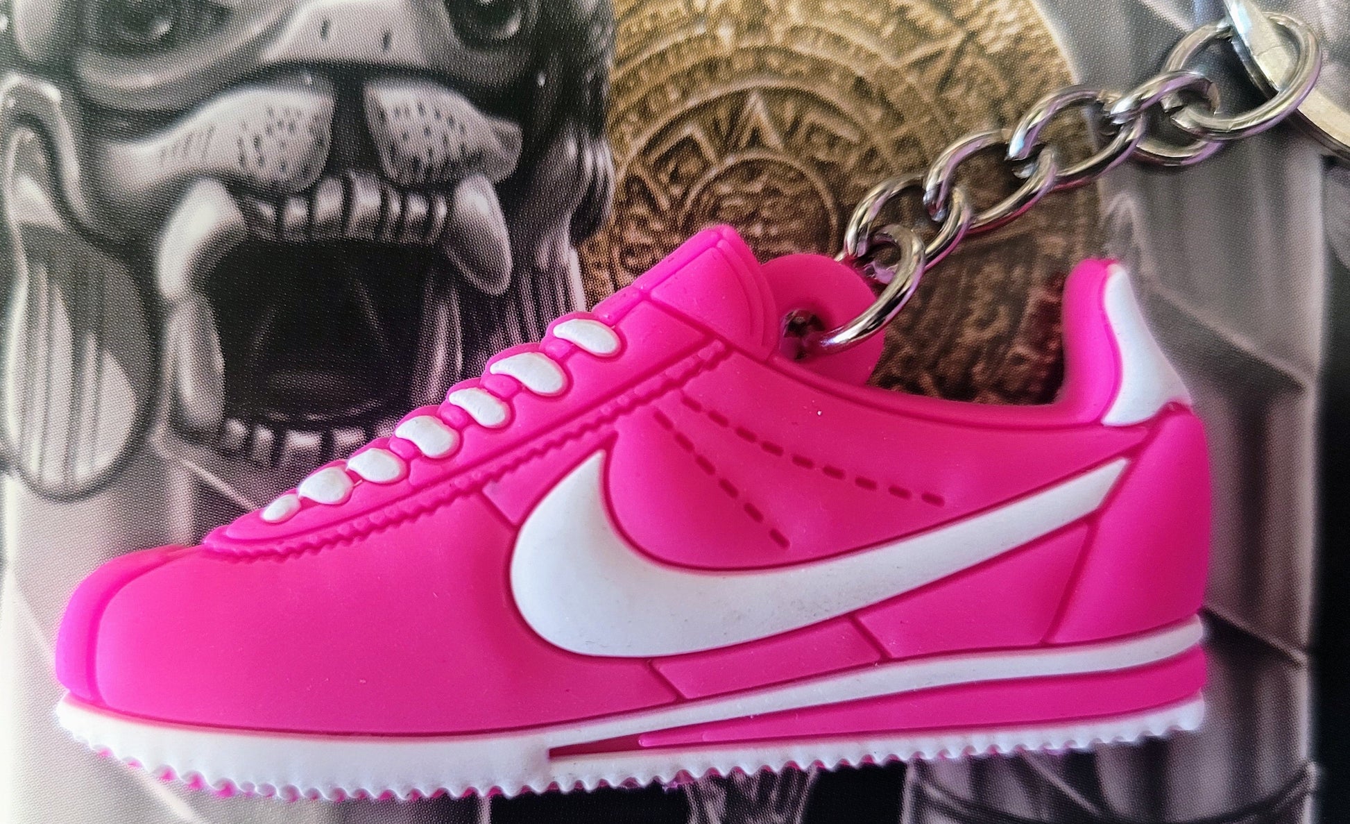 Cortez pvc Keychains Pink - Chicano Spot