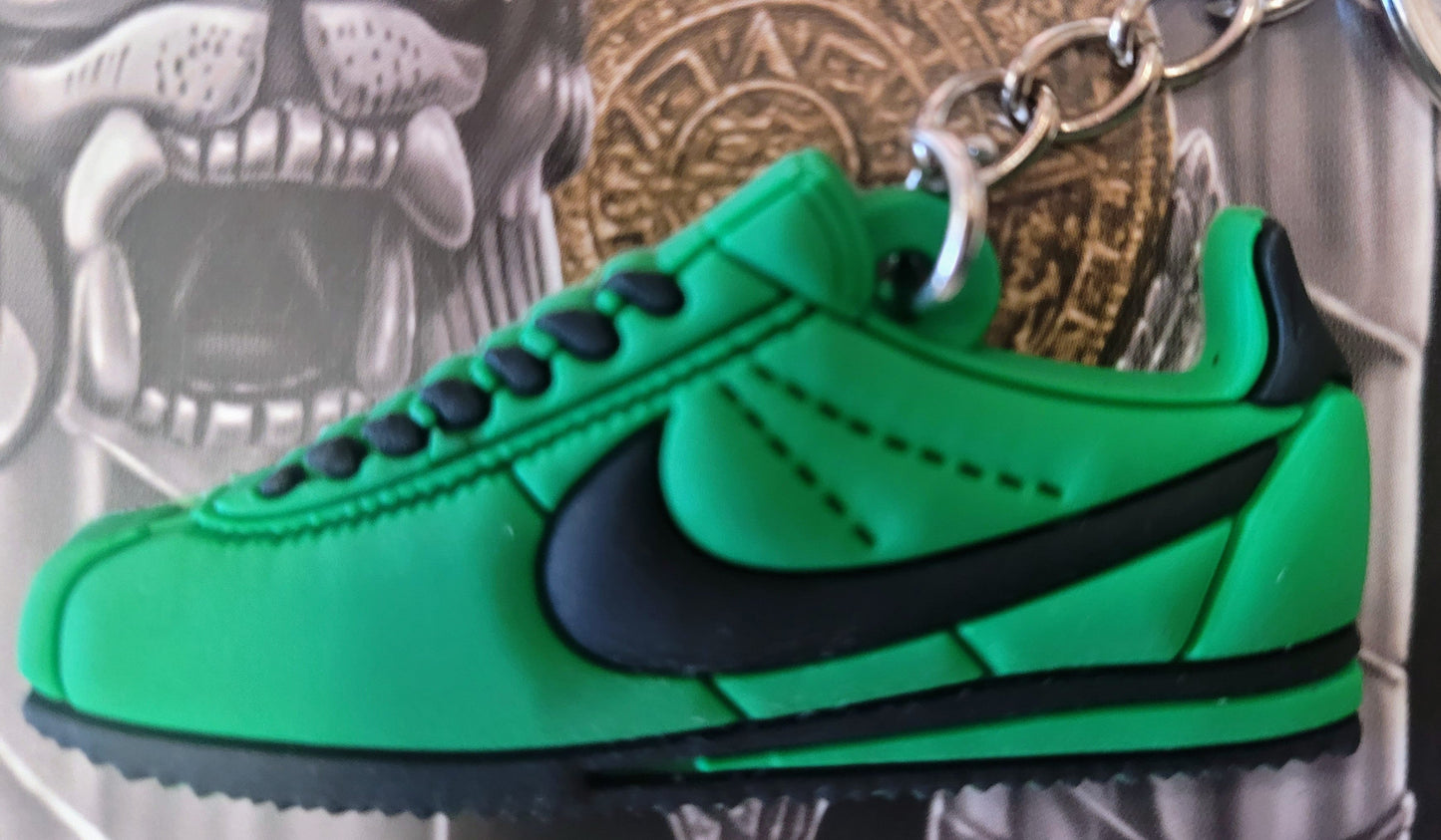 Cortez pvc Keychains Green - Chicano Spot