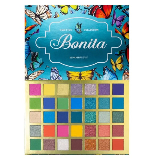 BONITA Matte Shimmer Glitter 35 Color Palette - Chicano Spot