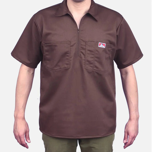 Ben Davis Short Sleeve Walnut 1/2 Zips - Chicano Spot